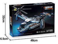 Thumbnail for 1486PCS Fish Eagle Fighter Jet Building Blocks