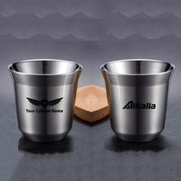 Thumbnail for Alitalia Airlines Double Wall Stainless Steel Coffee Mugs