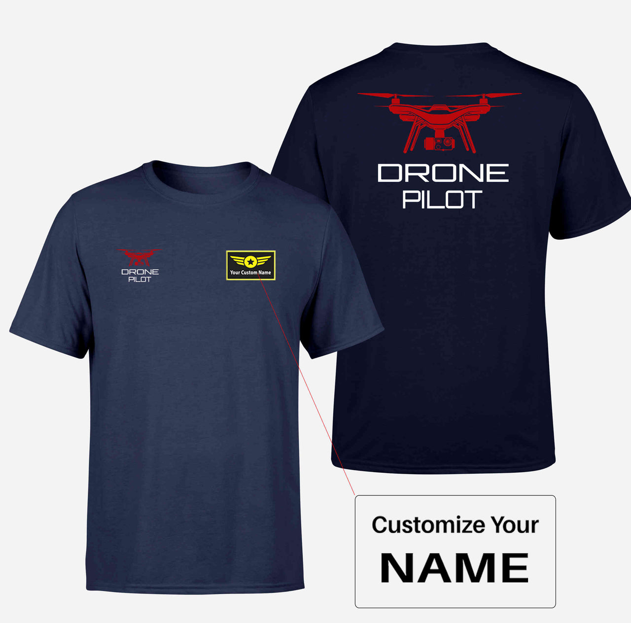 Drone Pilot Designed Double-Side T-Shirts
