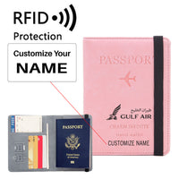 Thumbnail for Gulf Air Designed Passport Cover Travel Wallet Passport Holder