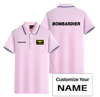 Thumbnail for Bombardier & Text Designed Stylish Polo T-Shirts (Double-Side)