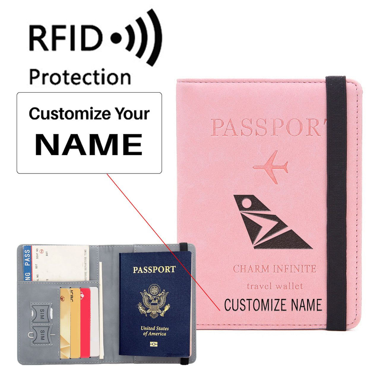 South African Airways Designed Passport Cover Travel Wallet Passport Holder