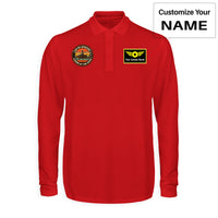 Thumbnail for Retro Apache AH-64 Designed Long Sleeve Polo T-Shirts