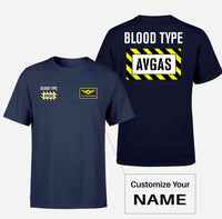 Thumbnail for Blood Type AVGAS Double-Side T-Shirts