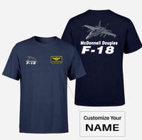 Thumbnail for The McDonnell Douglas F18 Designed Double-Side T-Shirts