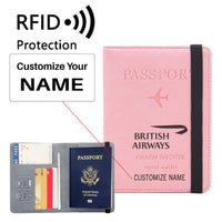 Thumbnail for British Airways Airlines Designed Passport Cover Travel Wallet Passport Holder
