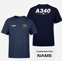 Thumbnail for Super Airbus A340 Designed Double-Side T-Shirts