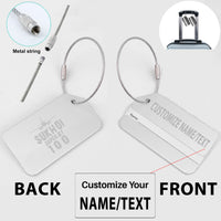 Thumbnail for Sukhoi Superjet 100 & Plane Designed Fashion Metal Luggage Tags