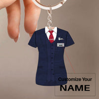 Thumbnail for British Airways Uniform Acrylic Keychain
