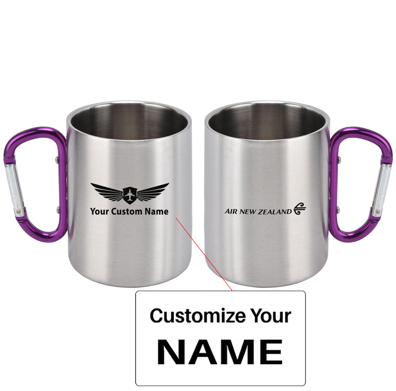 Air New Zealand Airlines Designed Stainless Steel Outdoors Mugs
