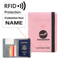 Thumbnail for Finnair Airlines Designed Passport Cover Travel Wallet Passport Holder