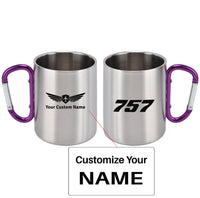 Thumbnail for 757 Flat Text Designed Stainless Steel Outdoors Mugs