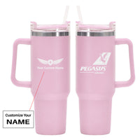 Thumbnail for Pegasus Airlines 40oz Stainless Steel Car Mug With Holder