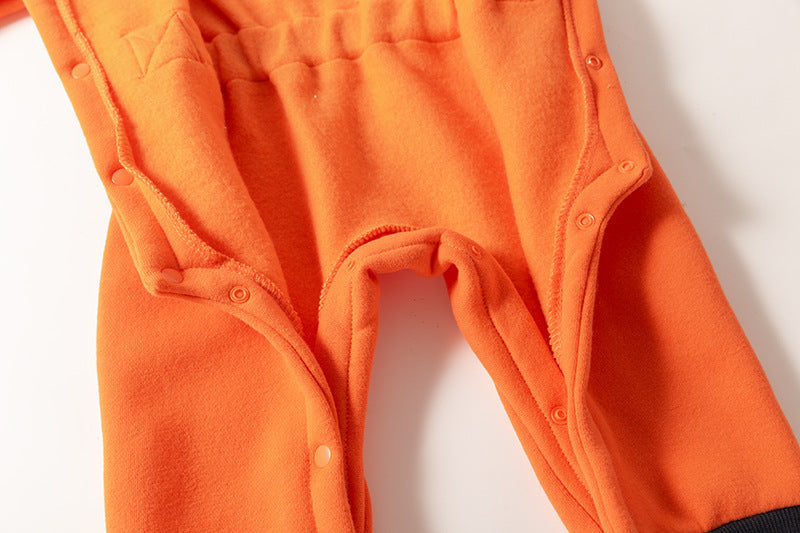 Orange Star Astronaut Baby Jumpsuits