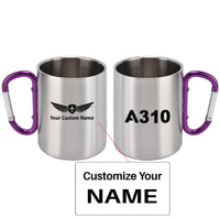 Thumbnail for A310 Flat Text Designed Stainless Steel Outdoors Mugs