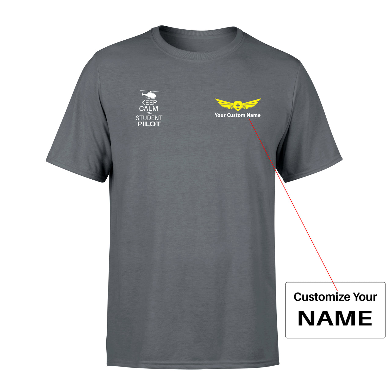Student Pilot (Helicopter) Designed Men T-Shirt