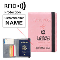 Thumbnail for Turkish Airlines Designed Passport Cover Travel Wallet Passport Holder