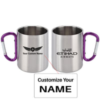 Thumbnail for Etihad Airways Airlines Designed Stainless Steel Outdoors Mugs