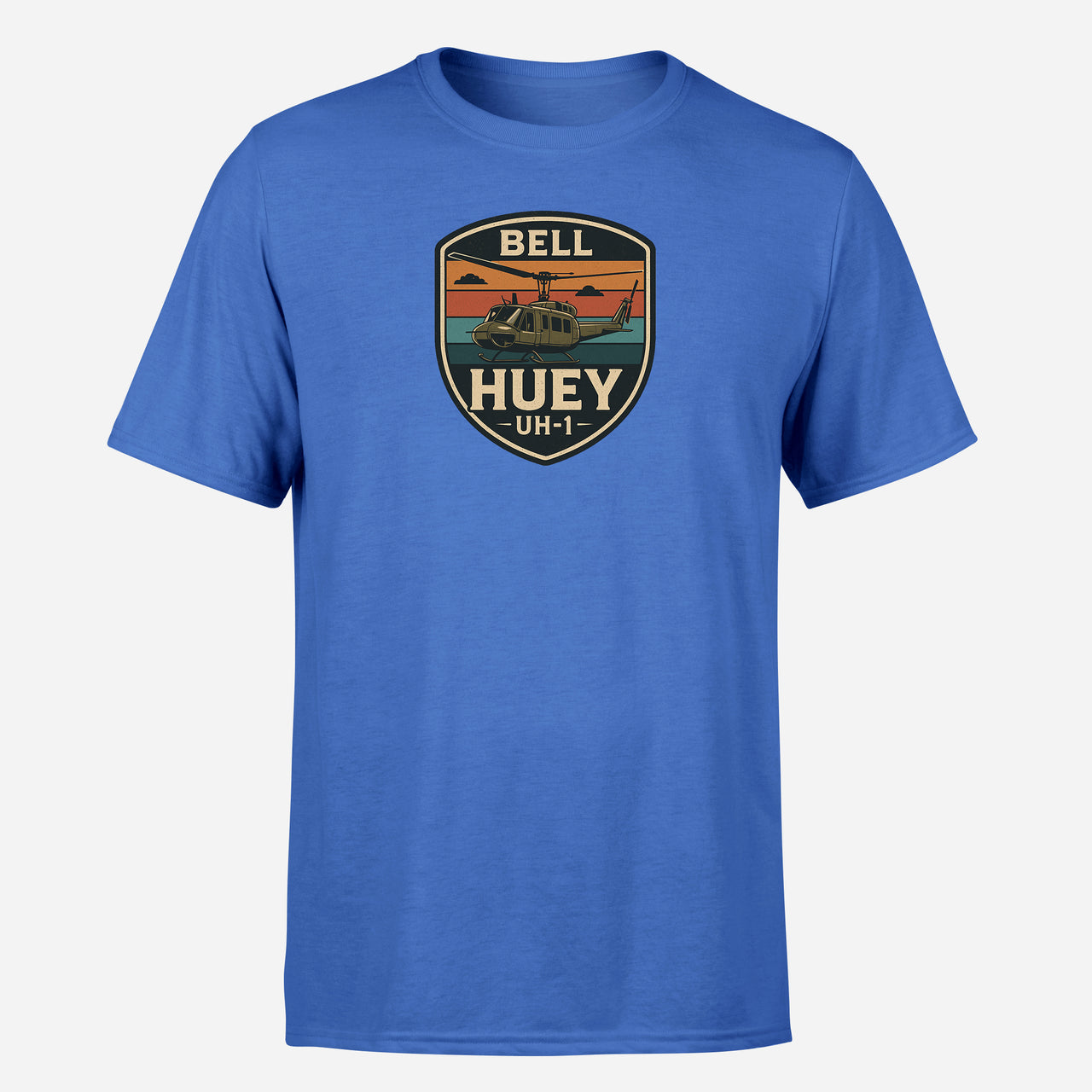 Retro BELL HUEY UH-1 Design Super Quality T-Shirts