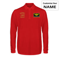 Thumbnail for Retired Pilot & Coctails Designed Long Sleeve Polo T-Shirts