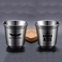 Thumbnail for Airbus A320 & Plane Designed Double Wall Stainless Steel Coffee Mugs