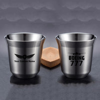 Thumbnail for Boeing 777 & Plane Designed Double Wall Stainless Steel Coffee Mugs