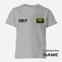 Thumbnail for 767 Flat Text Designed Children T-Shirts