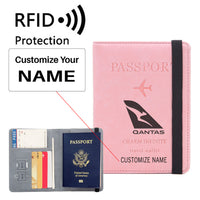 Thumbnail for Qantas Airways Airlines Designed Passport Cover Travel Wallet Passport Holder