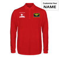 Thumbnail for Air Traffic Controllers - We Rule The Sky Designed Long Sleeve Polo T-Shirts