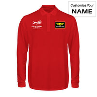 Thumbnail for Cessna Aeroclub Designed Long Sleeve Polo T-Shirts