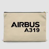 Thumbnail for Airbus A319 & Text Designed Zipper Pouch