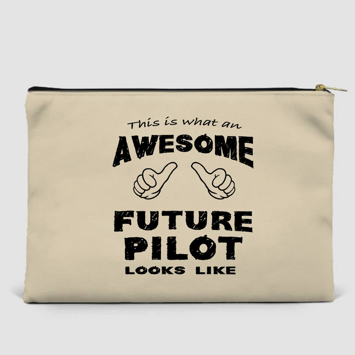 Future Pilot Designed Zipper Pouch
