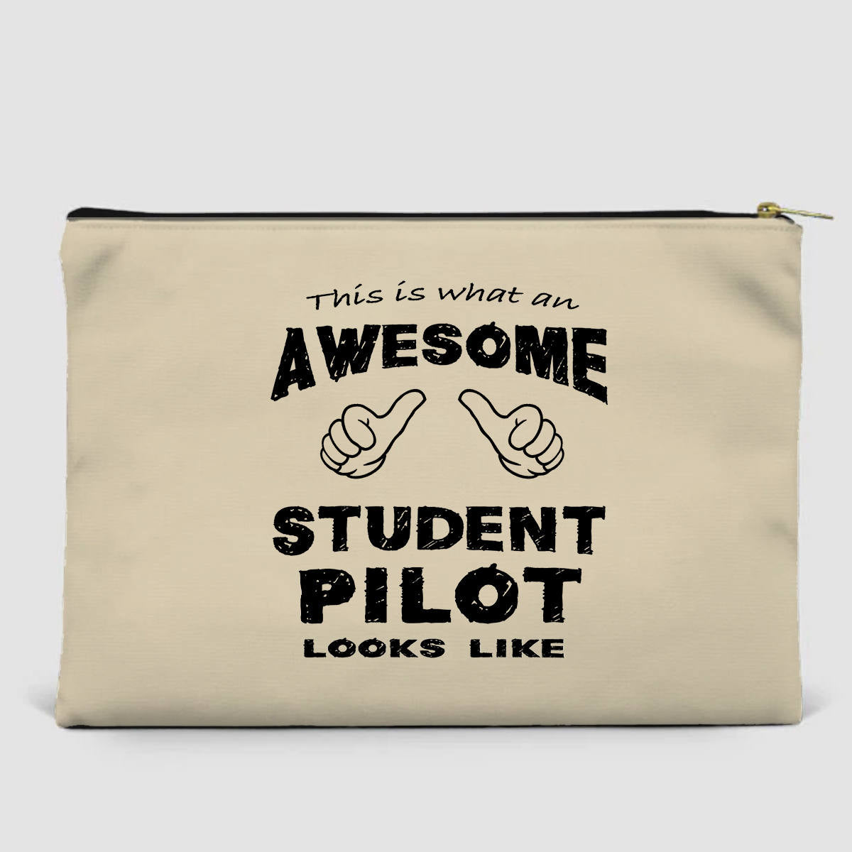 Student Pilot Designed Zipper Pouch