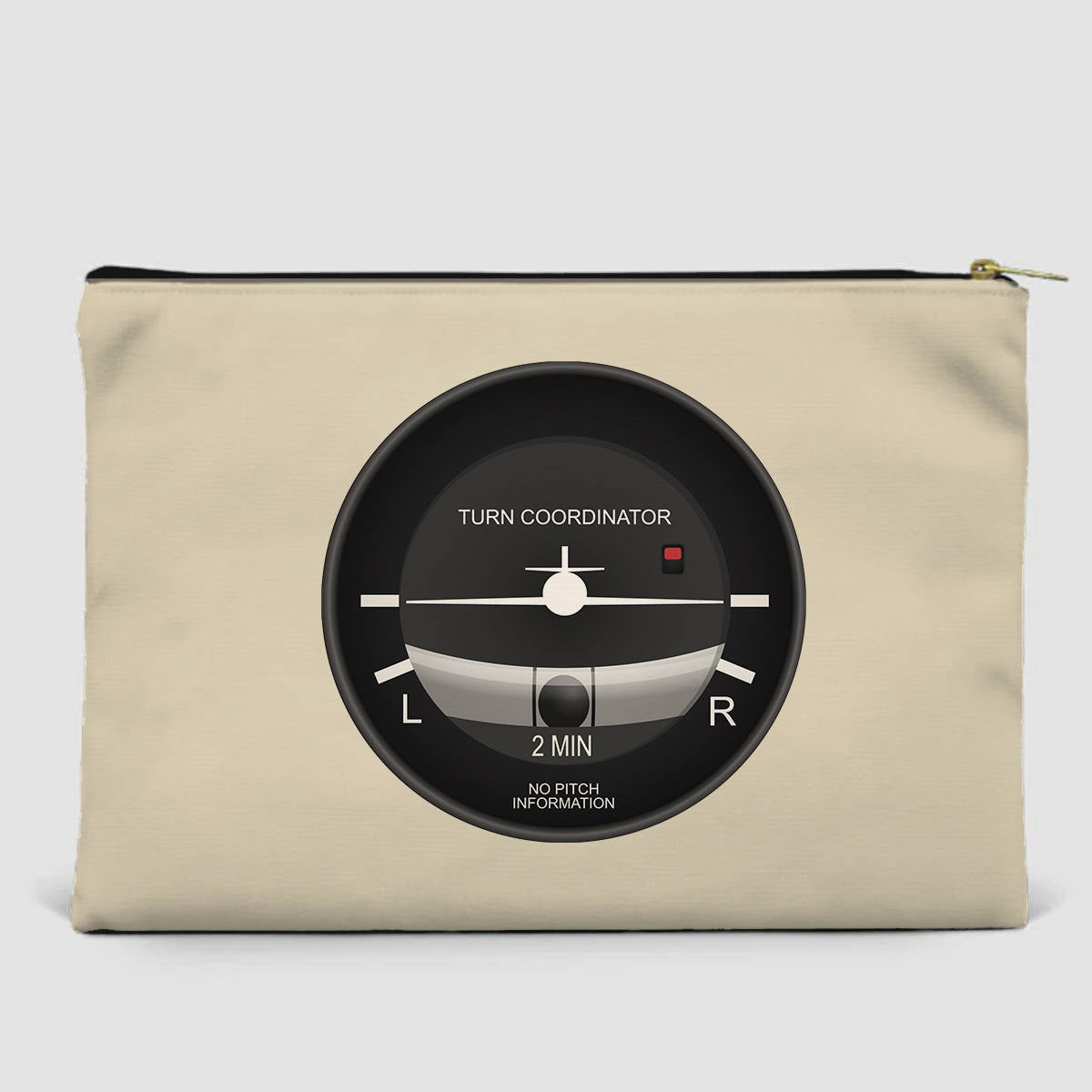 Airplane Instruments (Turn Coordinator) Designed Zipper Pouch
