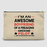 Thumbnail for I am an Awesome Boyfriend Designed Zipper Pouch
