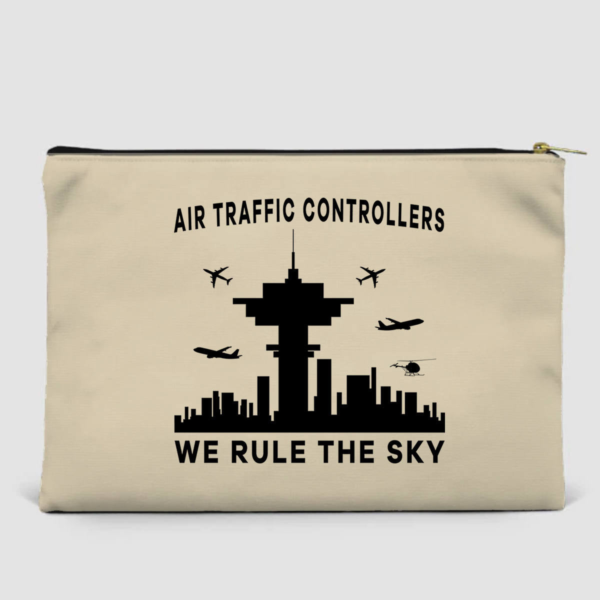 Air Traffic Controllers - We Rule The Sky Designed Zipper Pouch