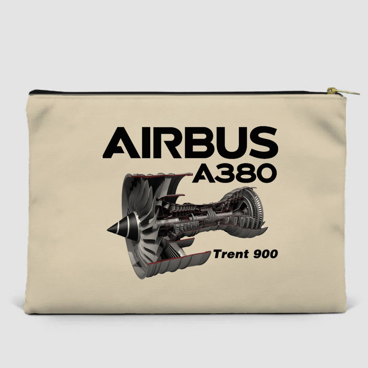 Airbus A380 & Trent 900 Engine Designed Zipper Pouch