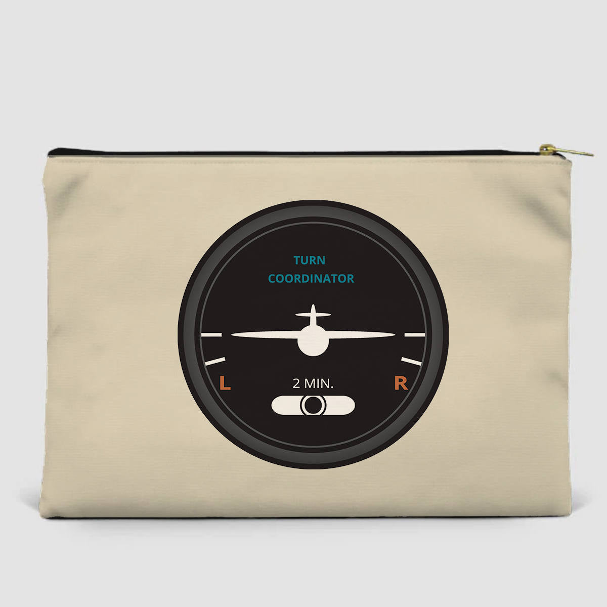 Airplane Instruments (Turn Coordinator 2) Designed Zipper Pouch