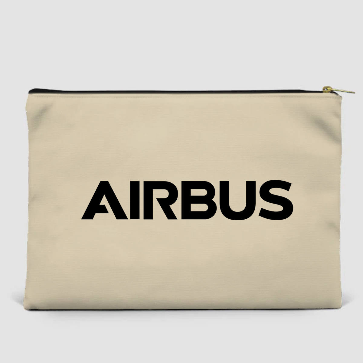 Airbus & Text Designed Zipper Pouch