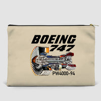 Thumbnail for Boeing 747 & PW4000-94 Engine Designed Zipper Pouch
