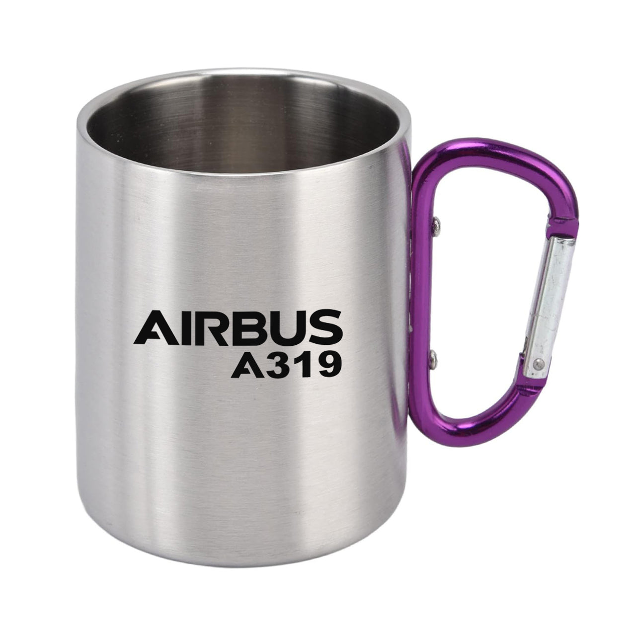 Airbus A319 & Text Designed Stainless Steel Outdoors Mugs