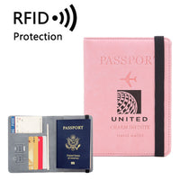 Thumbnail for United Airlines Designed Passport Cover Travel Wallet Passport Holder