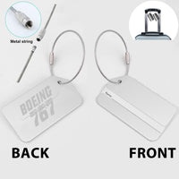 Thumbnail for Amazing Boeing 767 Designed Fashion Metal Luggage Tags