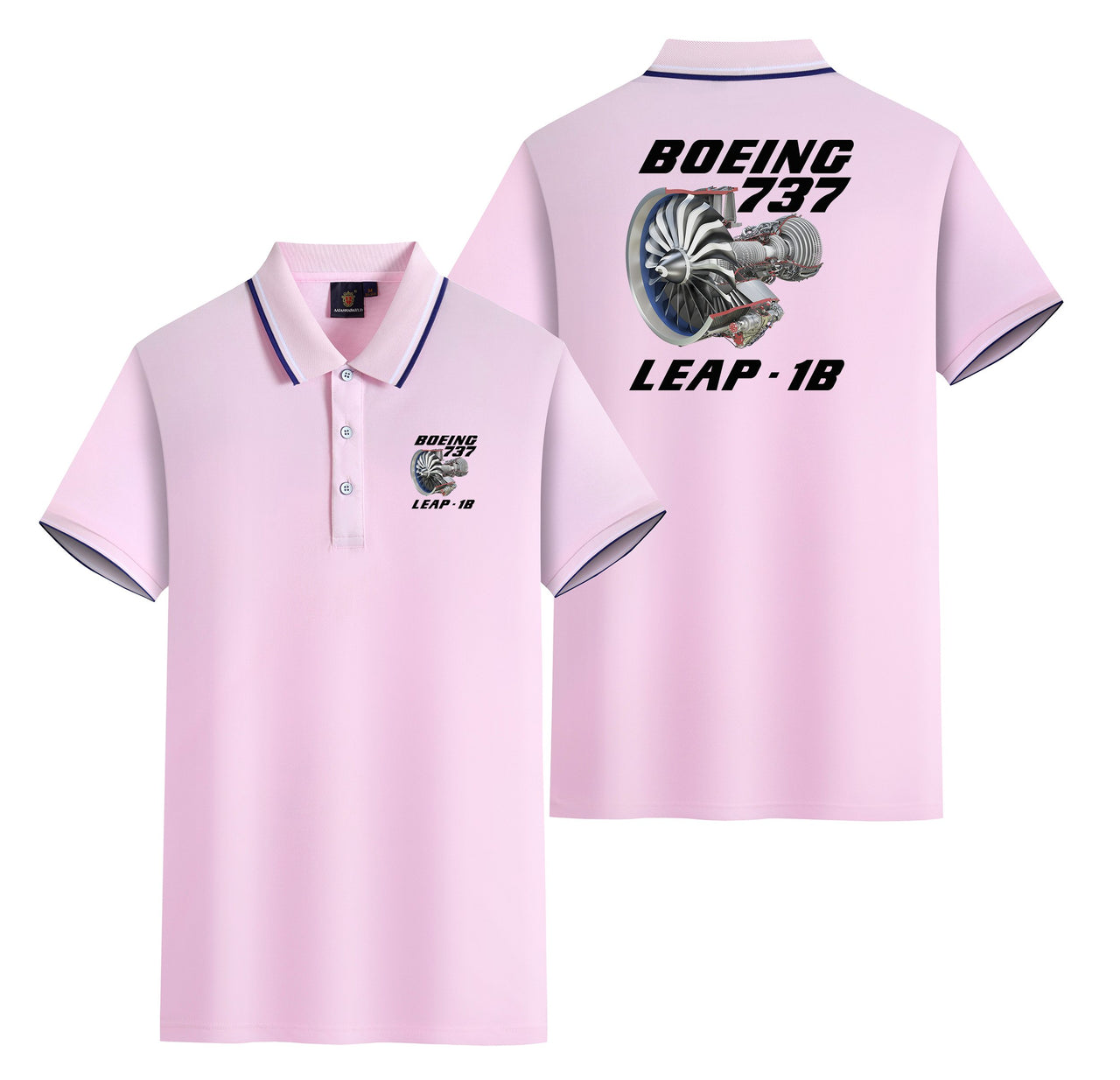 Boeing 737 & Leap 1B Designed Stylish Polo T-Shirts (Double-Side)