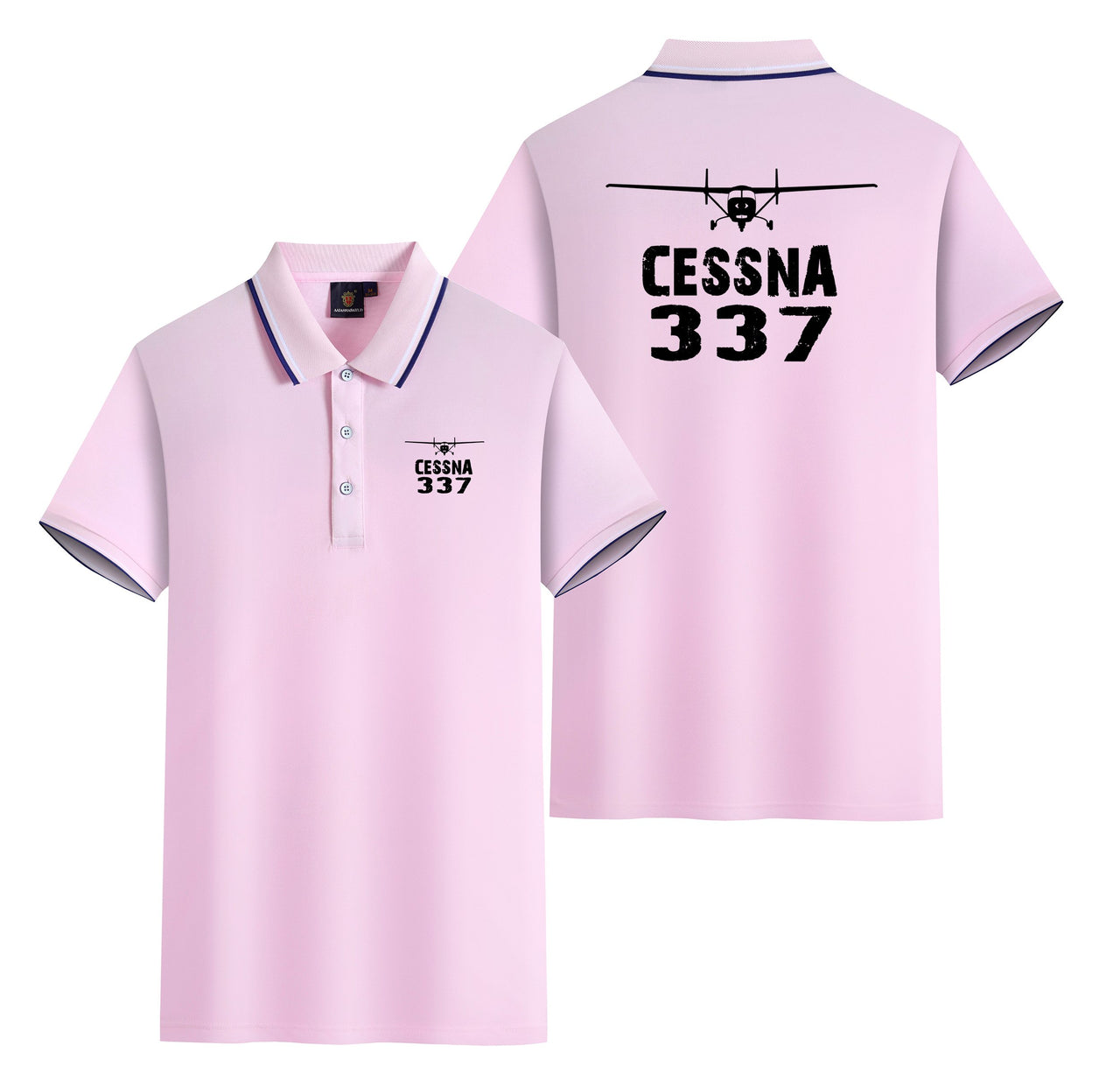 Cessna 337 & Plane Designed Stylish Polo T-Shirts (Double-Side)