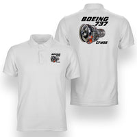 Thumbnail for Boeing 737 Engine & CFM56 Designed Double Side Polo T-Shirts