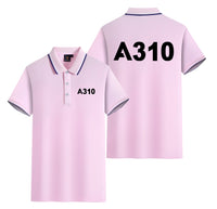 Thumbnail for A310 Flat Text Designed Stylish Polo T-Shirts (Double-Side)