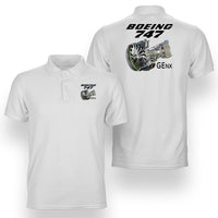 Thumbnail for Boeing 747 & GENX Engine Designed Double Side Polo T-Shirts