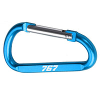 Thumbnail for 767 Flat Text Designed Aluminum Alloy Carabiner Key chains