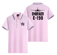 Thumbnail for Embraer E-190 & Plane Designed Stylish Polo T-Shirts (Double-Side)